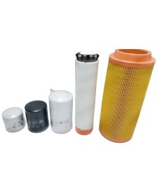 Komplet filtrów JCB JS130-JS160 Silnik Isuzu 4 cylindry