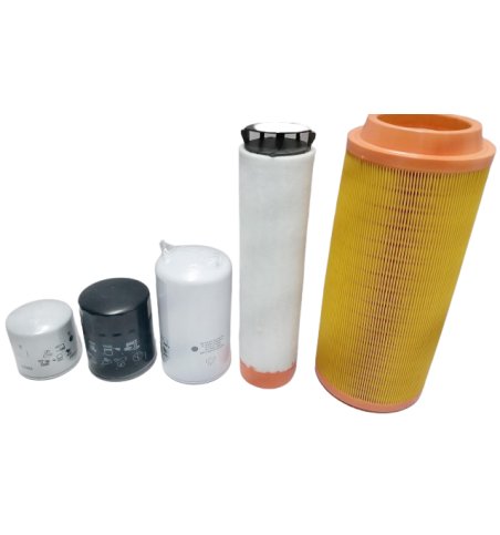 Komplet filtrów JCB JS130-JS160 Silnik Isuzu 4 cylindry