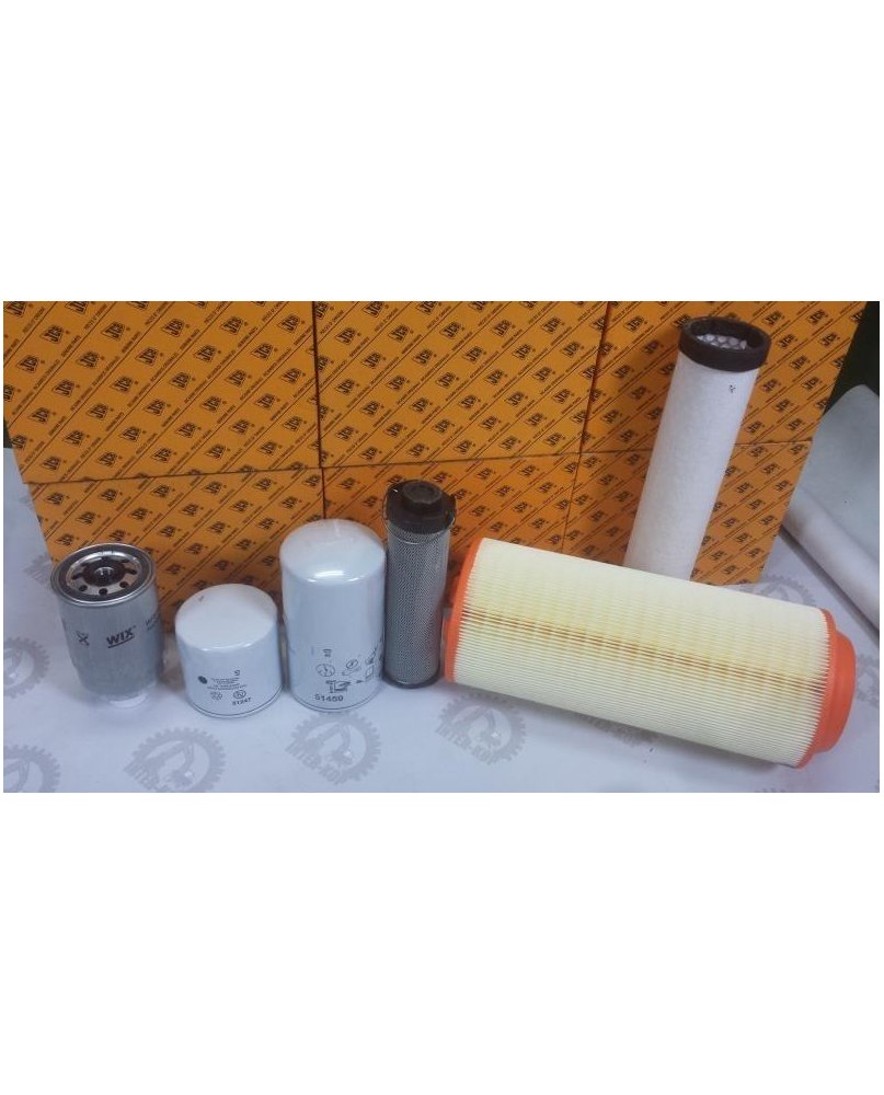 Komplet filtrów JCB 3, 4 CX z roku 1998 ---- 2003