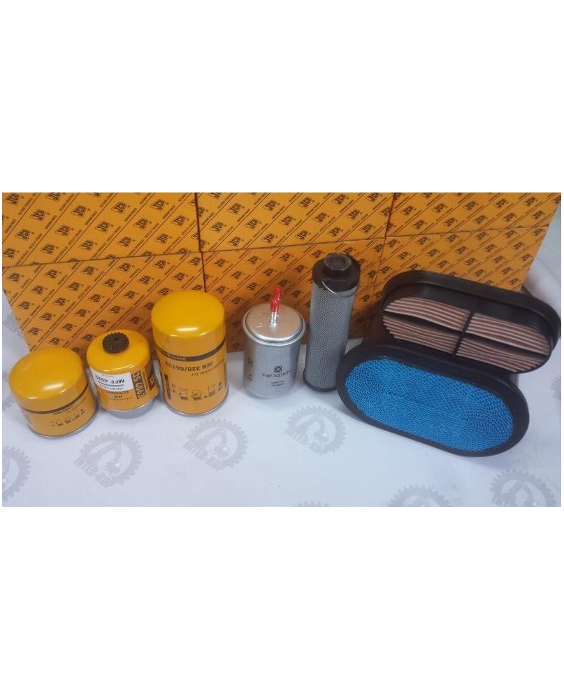 JCB KOMPLET FILTRÓW JCB 3,4CX 2005+ SILNIK JCB