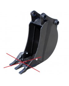 Łyżka 35cm pasująca do JCB 3CX 4CX / 8055 806 8065 8080 8085 86C-1 - Lemiesz HB400