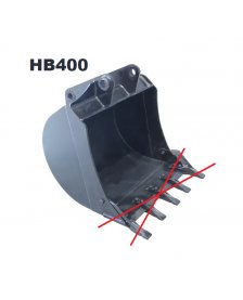 Łyżka 80 CM, pasująca do koparko-ładowarek  CATERPILLAR 428B, 428C - LEMIESZ HB400 WZMACNIANA