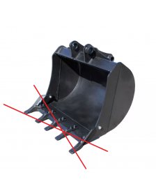 Łyżka 90 CM CAT, pasująca do koparko-ładowarek  CATERPILLAR 428B, 428C - LEMIESZ HB400 WZMACNIANA