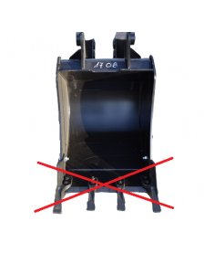 Łyżka 60 CM CASE, pasująca do koparko-ładowarek CASE 580, 590, 695 - Wzmacniania, lemiesz HB400